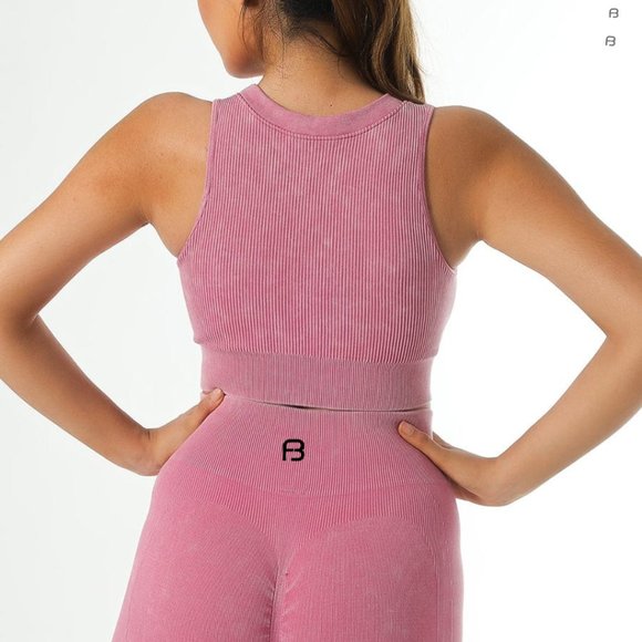 BodyFlexx Deep Pink Shockproof Sports Bra / Activewear Top - Picture 4 of 4